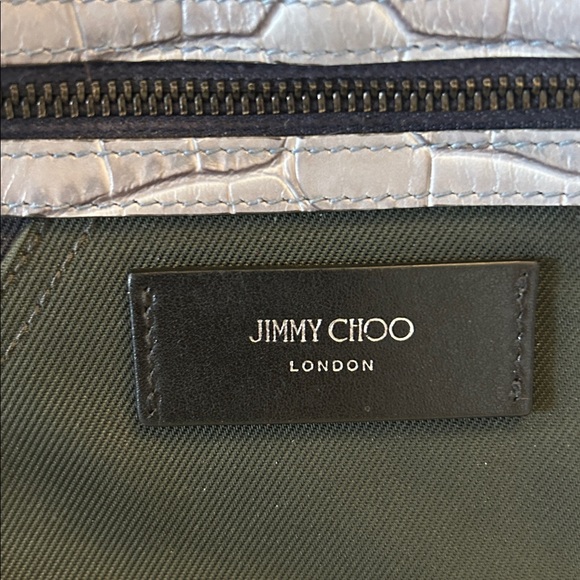 Jimmy Choo tri color bum bag EUC nylon and leather unisex L-XL - Picture 10 of 13